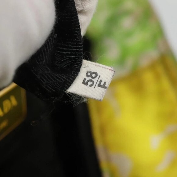 PRADA Tote Bag Nylon Yellow Gold Auth EC197 - Picture 10 of 16